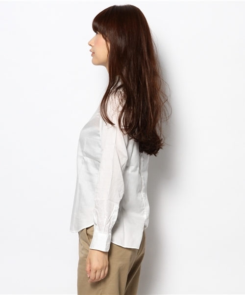 BEAMS BOY（ビームスボーイ）の「BEAMS BOY / チビ ラウンドカラー バックボタン ブラウス（シャツ/ブラウス・レディース・ホワイト・ONE SIZE）」の8枚目の写真