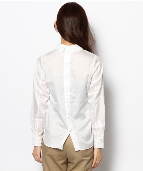 BEAMS BOY（ビームスボーイ）の「BEAMS BOY / チビ ラウンドカラー バックボタン ブラウス（シャツ/ブラウス・レディース・ホワイト・ONE SIZE）」の9枚目の写真