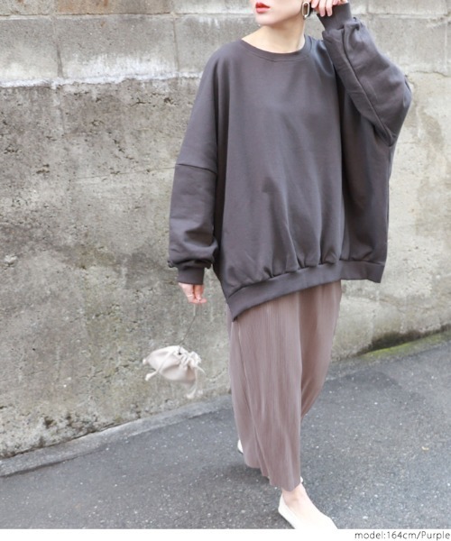 coca（coca）（コカ）の「艶感リブスカート（スカート・レディース・ブラック/パープル/ブラウン/ブルー・ONE SIZE）」の5枚目の写真