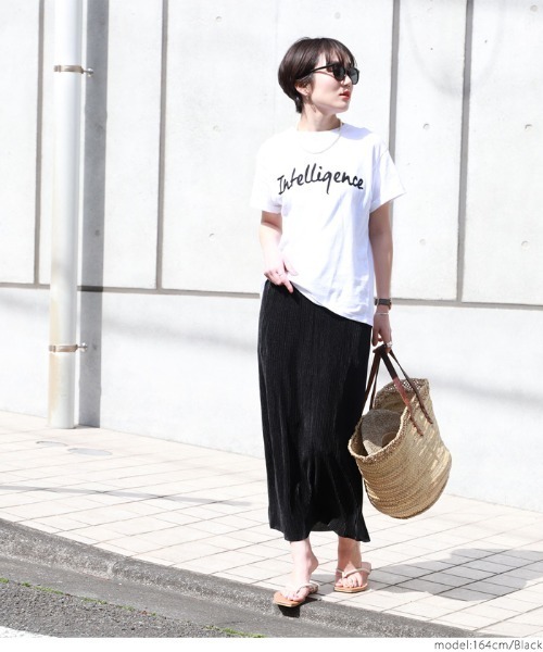 coca（coca）（コカ）の「艶感リブスカート（スカート・レディース・ブラック/パープル/ブラウン/ブルー・ONE SIZE）」の13枚目の写真