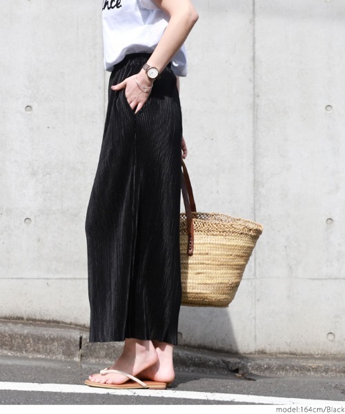 coca（coca）（コカ）の「艶感リブスカート（スカート・レディース・ブラック/パープル/ブラウン/ブルー・ONE SIZE）」の14枚目の写真