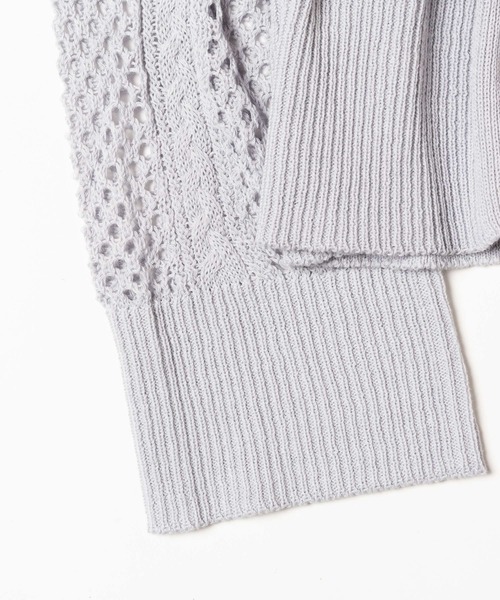 LAYMEE（レイミー）の「Onans knit cardigan / オナンズニットカーディガン（カーディガン/ボレロ・レディース・ホワイト/ブラック/グレー・FREE）」の17枚目の写真