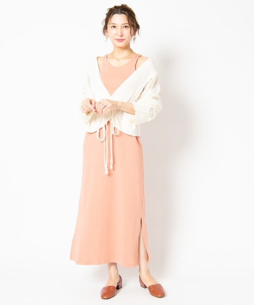 LAYMEE（レイミー）の「Onans knit cardigan / オナンズニットカーディガン（カーディガン/ボレロ・レディース・ホワイト/ブラック/グレー・FREE）」の7枚目の写真