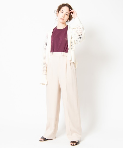 LAYMEE（レイミー）の「Onans knit cardigan / オナンズニットカーディガン（カーディガン/ボレロ・レディース・ホワイト/ブラック/グレー・FREE）」の12枚目の写真