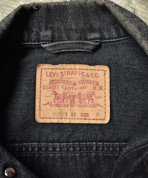 Levi's（リーバイス）の「【ヴィンテージ古着】Levi's/リーバイス '70503-02' デニムジャケット（デニムジャケット・メンズ・ブラック・X-LARGE）」の3枚目の写真