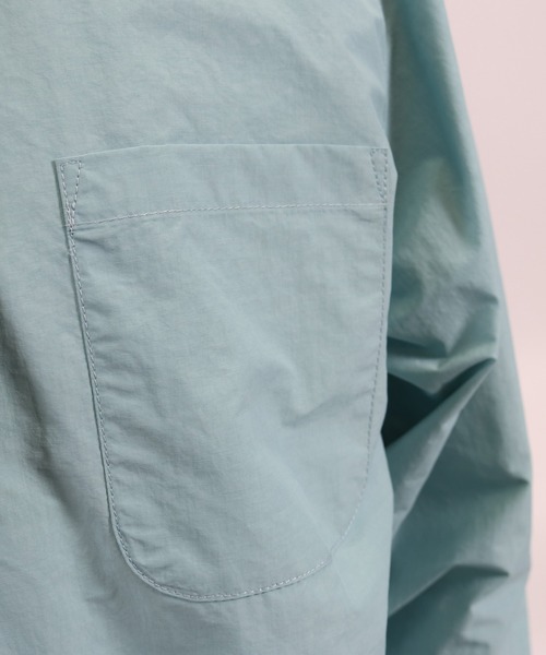 CAMBIO(カンビオ)の「ms4314-Right Hooded Shirt シャツパーカー(シャツ/ブラウス・メンズ・ベージュ/オリーブ/サックスブルー・S/M/L)」の18枚目の写真