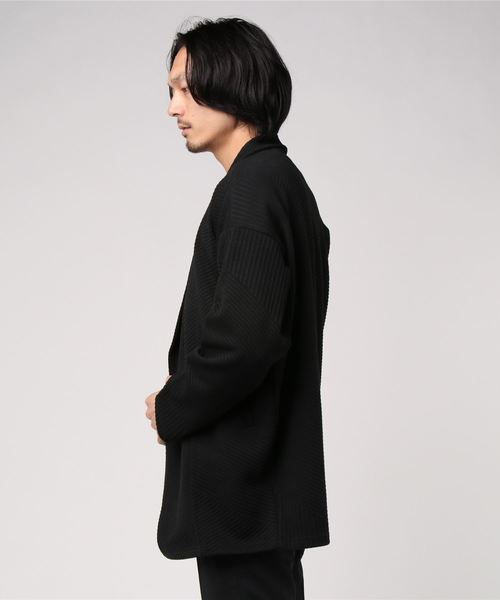 NO ID.（ノーアイディ）の「切替ショールカラーJKT（テーラードジャケット・メンズ・ブラック/ネイビー/ライトグレー・ONE SIZE）」の20枚目の写真