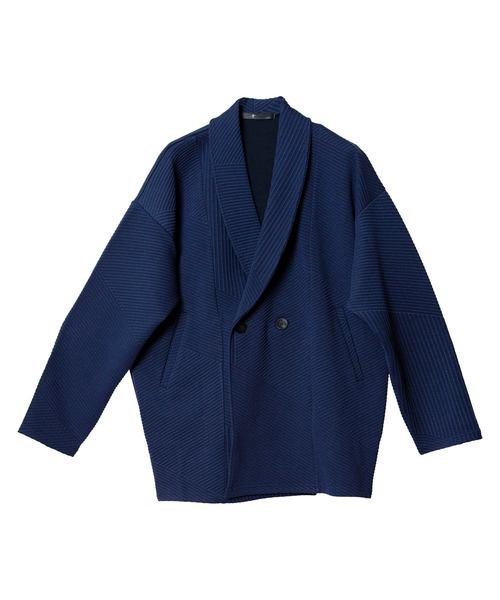 NO ID.（ノーアイディ）の「切替ショールカラーJKT（テーラードジャケット・メンズ・ブラック/ネイビー/ライトグレー・ONE SIZE）」の13枚目の写真