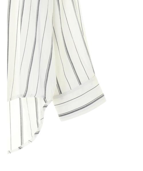 AMERICAN HOLIC(アメリカンホリック)の「スキッパースタンドカラーシャツ *(シャツ/ブラウス・レディース・ホワイト系その他6/ブルー系その他4/オフホワイト/ベージュ・M/L)」の11枚目の写真