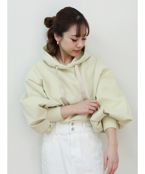 ROYAL PARTY(ロイヤルパーティー)の「【ZOZO限定】プルオーバーパーカー(パーカー・レディース・パープル/ボルドー/ベージュ/オフホワイト/ブラック/ブルー/グリーン・FREE)」の5枚目の写真