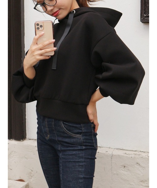 ROYAL PARTY(ロイヤルパーティー)の「【ZOZO限定】プルオーバーパーカー(パーカー・レディース・パープル/ボルドー/ベージュ/オフホワイト/ブラック/ブルー/グリーン・FREE)」の21枚目の写真