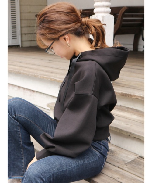 ROYAL PARTY(ロイヤルパーティー)の「【ZOZO限定】プルオーバーパーカー(パーカー・レディース・パープル/ボルドー/ベージュ/オフホワイト/ブラック/ブルー/グリーン・FREE)」の19枚目の写真