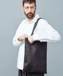 MR.OLIVE E.O.I(~X^[I[uC[OIuCfyfX)MR.OLIVE ~X^[I[u / E.O.I / WATER PROOF WASHABLE LEATHER / FLAT TOTE BAG (LARGE) yU[zEH[^[v[t EHbVu U[/tbg g[gobO / ME637(g[gobO)