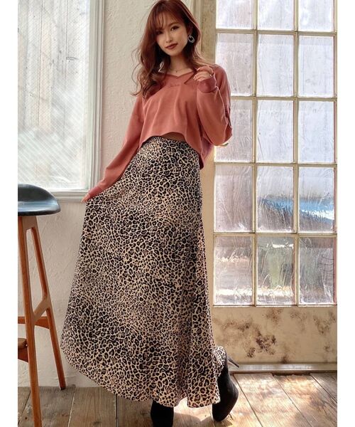 RESEXXY（リゼクシー）の「レオパード柄フレアスカート（スカート・レディース・ベージュ/ブラウン・FREE）」の10枚目の写真