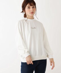 Cutie Blonde | 【S-L】バックチュールロゴプルオーバー(スウェット)
