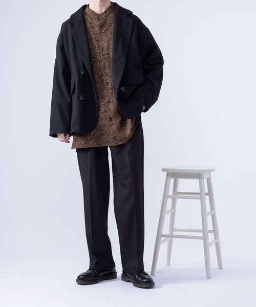 kutir(クティール)の「ペイズリーバンドカラーシャツ(シャツ/ブラウス・メンズ・ダークブラウン/ネイビー・MEDIUM/LARGE)」の11枚目の写真