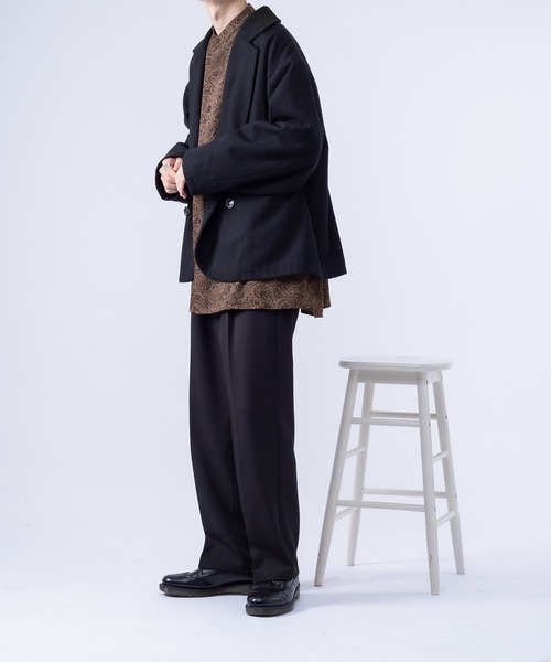 kutir(クティール)の「ペイズリーバンドカラーシャツ(シャツ/ブラウス・メンズ・ダークブラウン/ネイビー・MEDIUM/LARGE)」の13枚目の写真