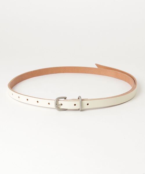 Hender Scheme(エンダースキーマ)の「HENDER SCHEME / レザーテールベルト(ベルト・メンズ・ホワイト・FREE)」の1枚目の写真