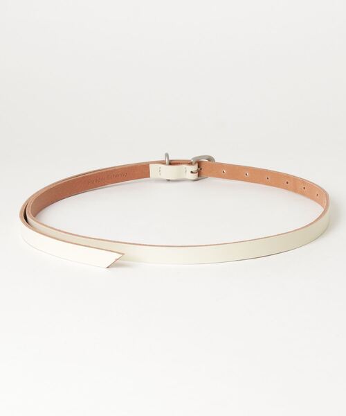 Hender Scheme(エンダースキーマ)の「HENDER SCHEME / レザーテールベルト(ベルト・メンズ・ホワイト・FREE)」の2枚目の写真
