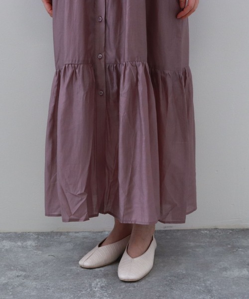 archives(アルシーヴ)の「シアーティアードワンピース(ワンピース・レディース・オフホワイト/ブルー/ミント/ラベンダー・MEDIUM)」の18枚目の写真