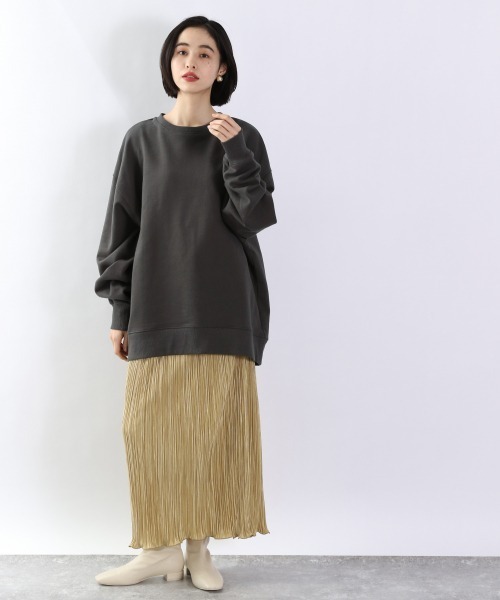 LOWRYS FARM（ローリーズファーム）の「プリーツメロータイトスカート　932926（スカート・レディース・アイボリー/グリーン/イエロー/ブラック/モカ/オレンジ/ブルー/レッド/カーキ/ブルー系その他/ブラウン/グリーン系その他・FREE/TALL）」の13枚目の写真