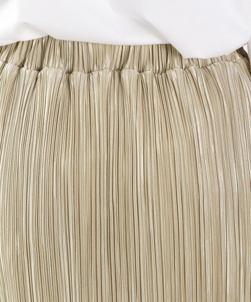LOWRYS FARM（ローリーズファーム）の「プリーツメロータイトスカート　932926（スカート・レディース・アイボリー/グリーン/イエロー/ブラック/モカ/オレンジ/ブルー/レッド/カーキ/ブルー系その他/ブラウン/グリーン系その他・FREE/TALL）」の19枚目の写真