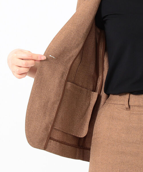 B:MING by BEAMS / リネン混 ノーラペル セットアップ B:MING by BEAMS（ビーミングバイビームス）の「B:MING by BEAMS