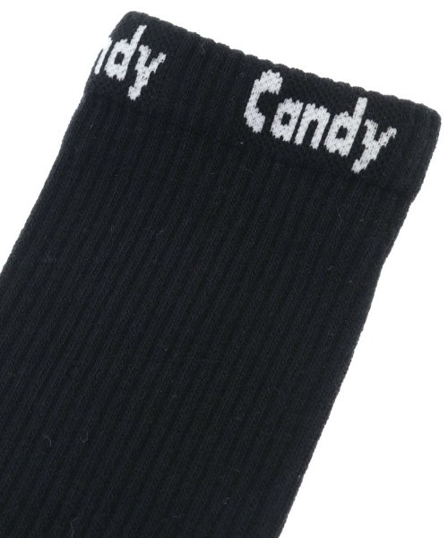Candy Stripper（キャンディストリッパー）の「LOGO RIB SOCKS（ソックス/靴下・レディース・オフホワイト/ブラック/パープル・FREE）」の4枚目の写真