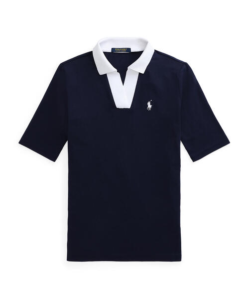 エルボーレングススリーブ ゴルフ ポロシャツ