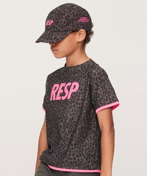 RE/SP（アールイーエスピー）の「RE/SP Leopard Layer Tee / アールイーエスピー レオパード レイヤー Tシャツ（Tシャツ/カットソー・キッズ・ブラック/カーキ・1/2/4/3）」の3枚目の写真