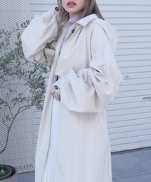 CORNERS | ボリュームスリーブフードトレンチコート(トレンチコート)