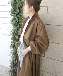 CORNERS | ボリュームスリーブフードトレンチコート(トレンチコート)