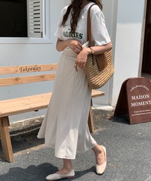 ABITOKYO | ドット柄＆無地　フレアロングスカート(スカート)