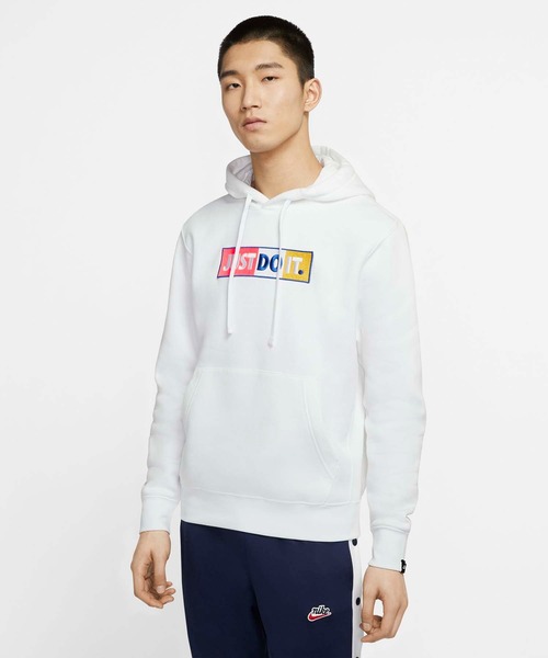 セール Nike ナイキ ロゴプルオーバーフーディパーカー フロント刺繍 ブランドロゴ パーカー Nike ナイキ のファッション通販 Zozotown