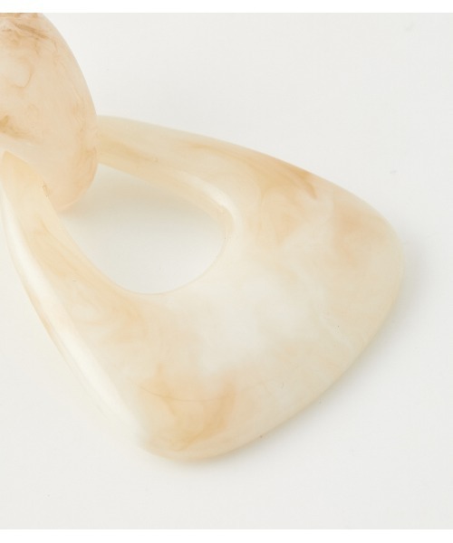 AZUL by moussy（アズールバイマウジー）の「LIGHT COLOR MARBLE EARRINGS/ライトカラーマーブルイヤリング（ピアス（両耳用）・レディース・ライム/ベージュ系その他・FREE）」の7枚目の写真