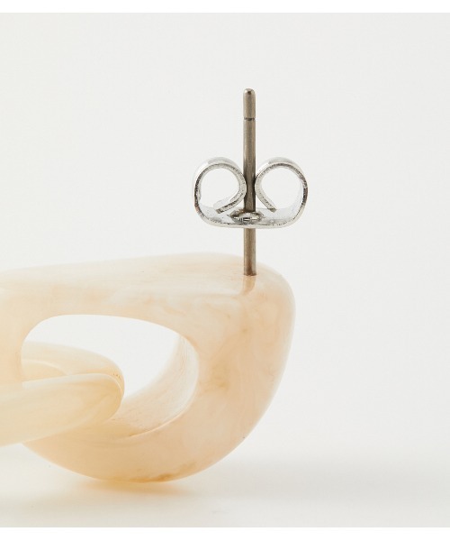 AZUL by moussy（アズールバイマウジー）の「LIGHT COLOR MARBLE EARRINGS/ライトカラーマーブルイヤリング（ピアス（両耳用）・レディース・ライム/ベージュ系その他・FREE）」の8枚目の写真