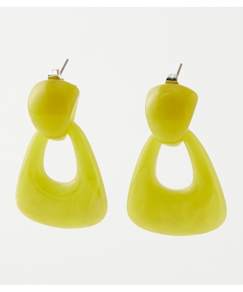 AZUL by moussy（アズールバイマウジー）の「LIGHT COLOR MARBLE EARRINGS/ライトカラーマーブルイヤリング（ピアス（両耳用）・レディース・ライム/ベージュ系その他・FREE）」の10枚目の写真