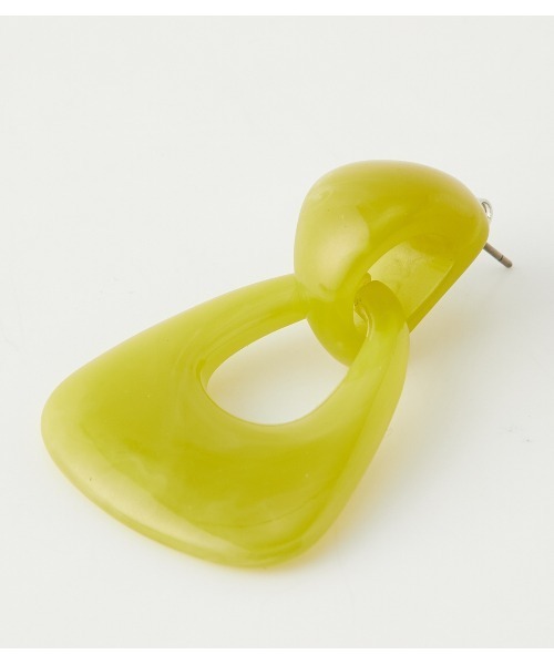 AZUL by moussy（アズールバイマウジー）の「LIGHT COLOR MARBLE EARRINGS/ライトカラーマーブルイヤリング（ピアス（両耳用）・レディース・ライム/ベージュ系その他・FREE）」の11枚目の写真