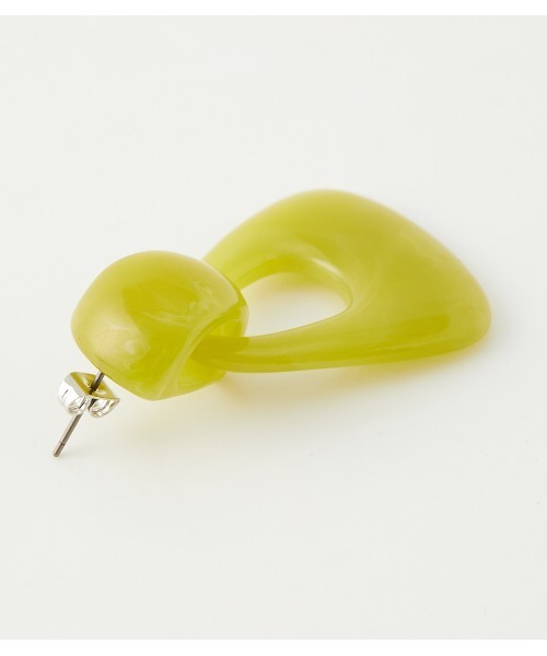 AZUL by moussy（アズールバイマウジー）の「LIGHT COLOR MARBLE EARRINGS/ライトカラーマーブルイヤリング（ピアス（両耳用）・レディース・ライム/ベージュ系その他・FREE）」の12枚目の写真