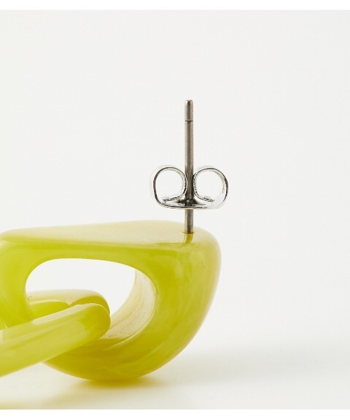 AZUL by moussy（アズールバイマウジー）の「LIGHT COLOR MARBLE EARRINGS/ライトカラーマーブルイヤリング（ピアス（両耳用）・レディース・ライム/ベージュ系その他・FREE）」の14枚目の写真