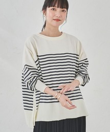 earth music&ecology | サイドスリットニットプルオーバー ＊(ニット/セーター)