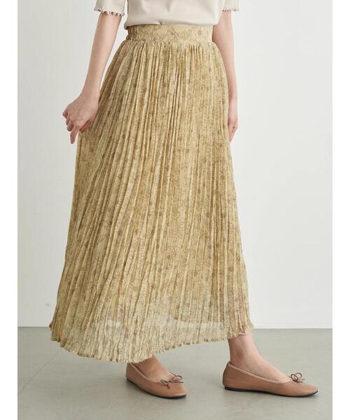 earth music&ecology（アースミュージックアンドエコロジー）の「線画フラワーワッシャースカート ＊（スカート・レディース・アイボリー/モカ/その他6・FREE）」の5枚目の写真