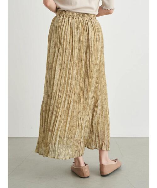 earth music&ecology（アースミュージックアンドエコロジー）の「線画フラワーワッシャースカート ＊（スカート・レディース・アイボリー/モカ/その他6・FREE）」の7枚目の写真