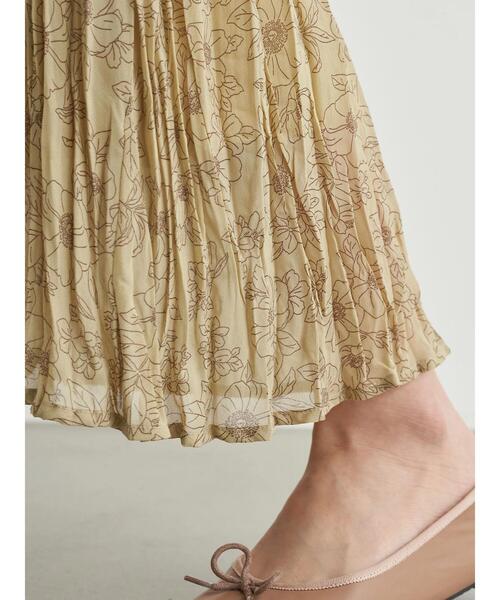 earth music&ecology（アースミュージックアンドエコロジー）の「線画フラワーワッシャースカート ＊（スカート・レディース・アイボリー/モカ/その他6・FREE）」の11枚目の写真