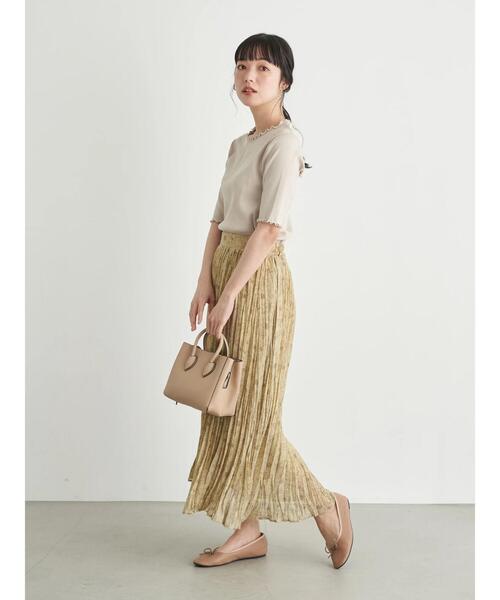 earth music&ecology（アースミュージックアンドエコロジー）の「線画フラワーワッシャースカート ＊（スカート・レディース・アイボリー/モカ/その他6・FREE）」の14枚目の写真