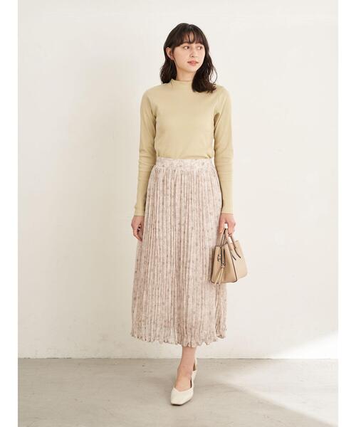 earth music&ecology（アースミュージックアンドエコロジー）の「線画フラワーワッシャースカート ＊（スカート・レディース・アイボリー/モカ/その他6・FREE）」の17枚目の写真