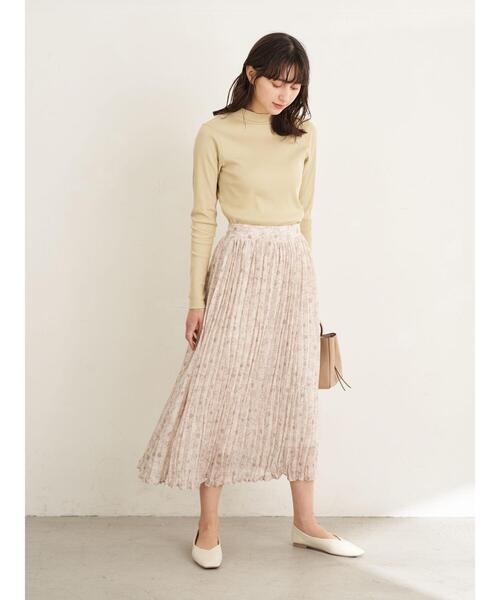 earth music&ecology（アースミュージックアンドエコロジー）の「線画フラワーワッシャースカート ＊（スカート・レディース・アイボリー/モカ/その他6・FREE）」の18枚目の写真