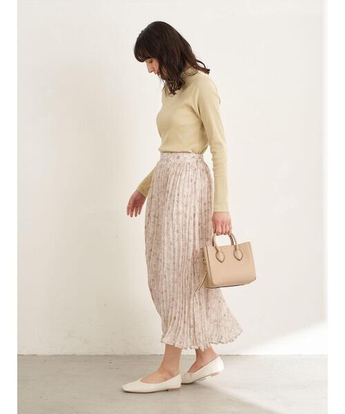 earth music&ecology（アースミュージックアンドエコロジー）の「線画フラワーワッシャースカート ＊（スカート・レディース・アイボリー/モカ/その他6・FREE）」の20枚目の写真