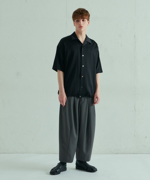 Lui's（ルイス）の「サテンドロストブルゾン（シャツ/ブラウス・メンズ・グリーン/オフホワイト/ブラック・FREE）」の19枚目の写真