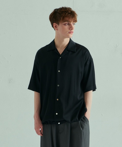 Lui's（ルイス）の「サテンドロストブルゾン（シャツ/ブラウス・メンズ・グリーン/オフホワイト/ブラック・FREE）」の20枚目の写真